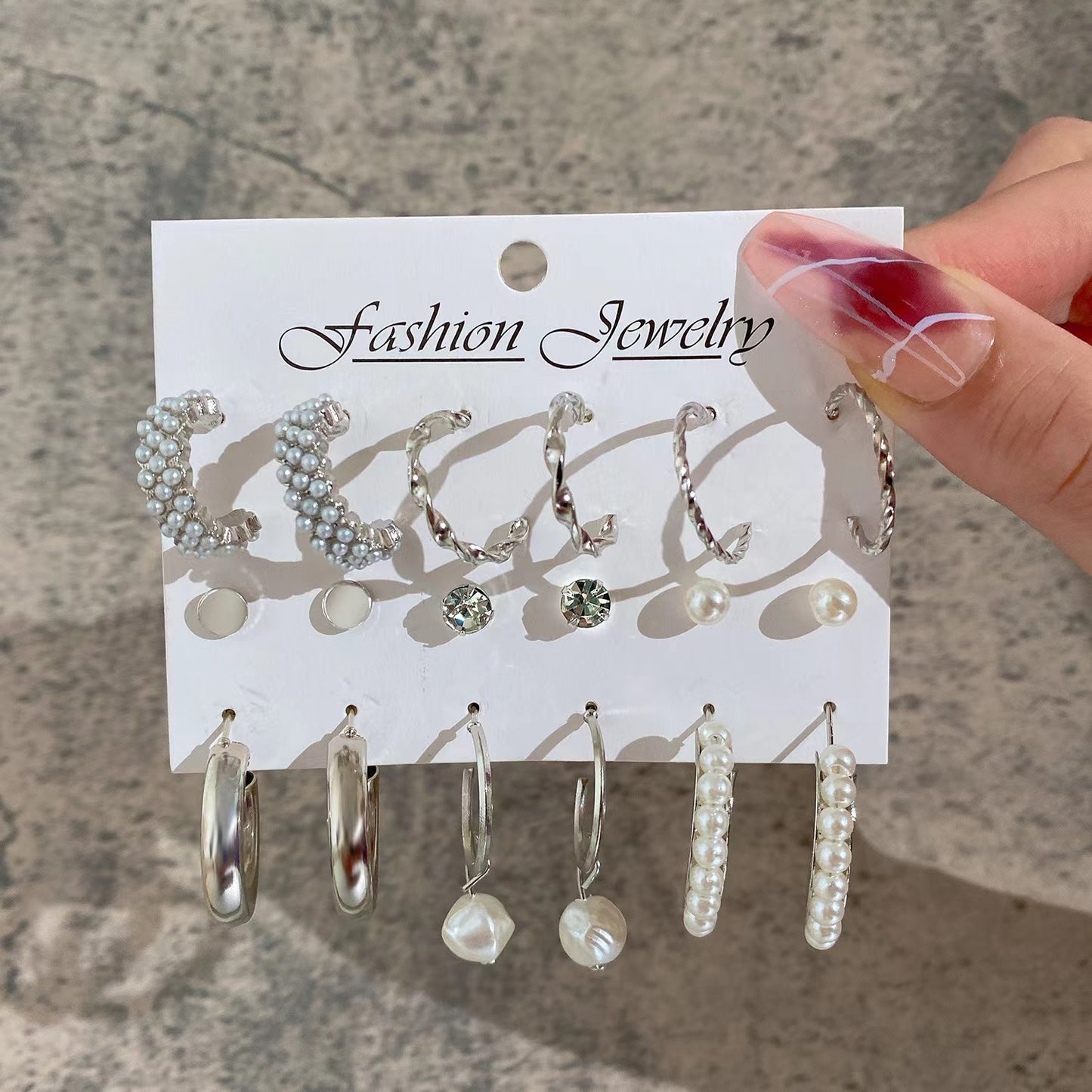 Of Pearls Vintage Circle Earings Refined Simple Exaggerated Personalized Earrings