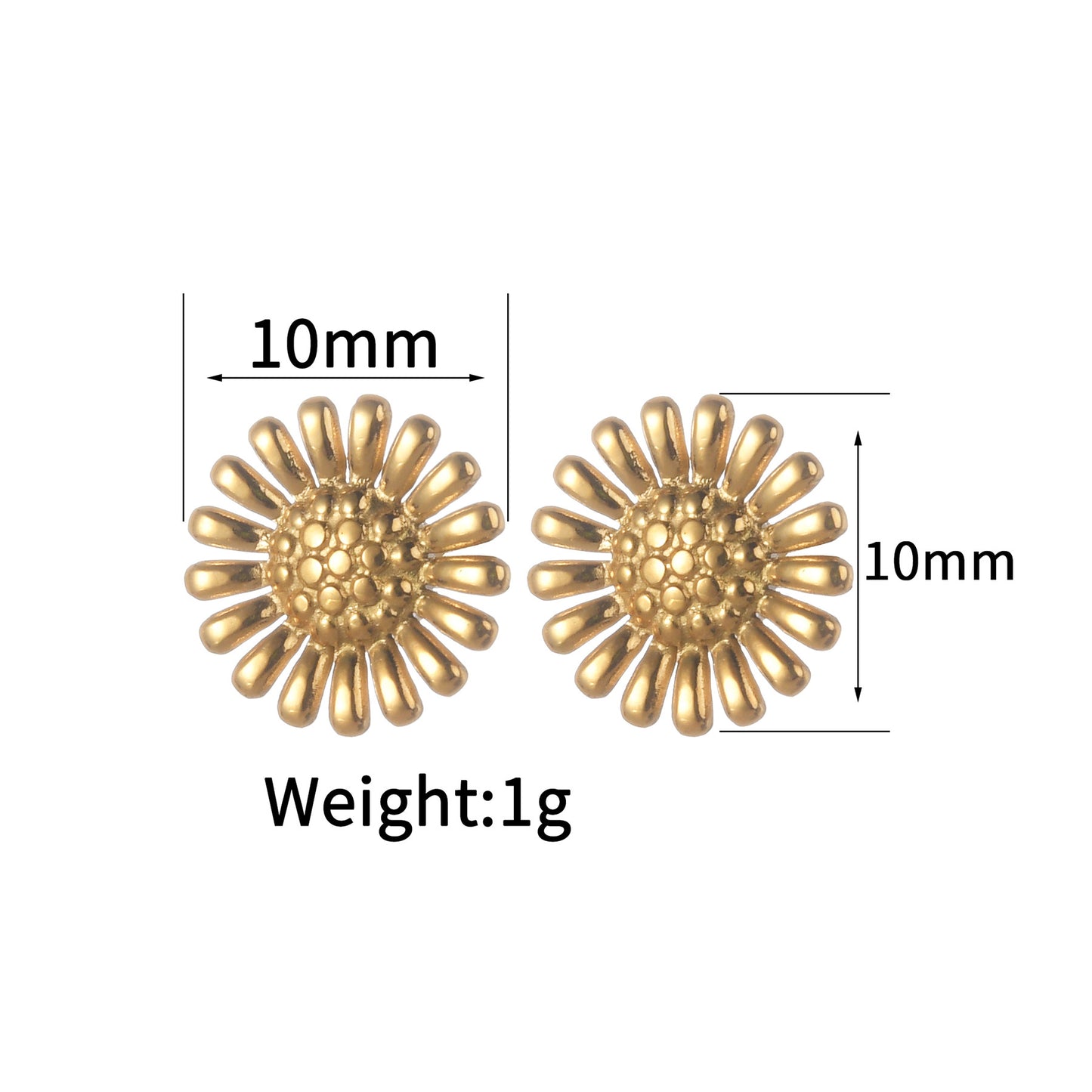 Women's Ear Simple Stainless Steel Animal Bee Earrings