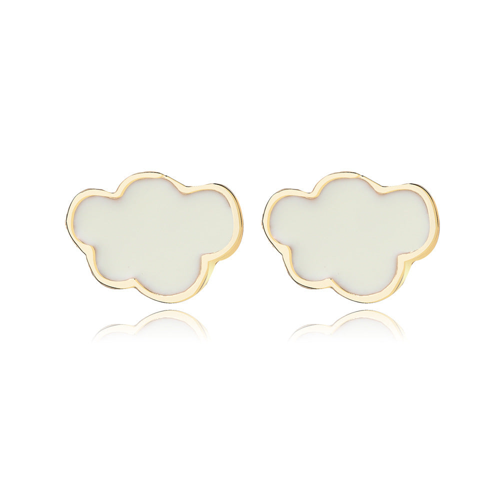 Ornament Cartoon Cute Cloud Female Temperament Earrings