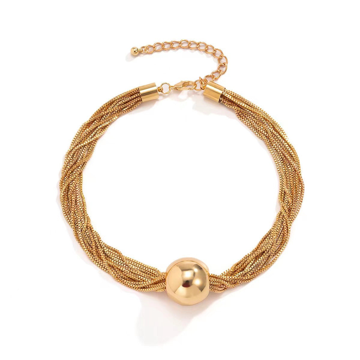 Ornament Exaggerated Large Cylindrical Clavicle Hip Necklaces