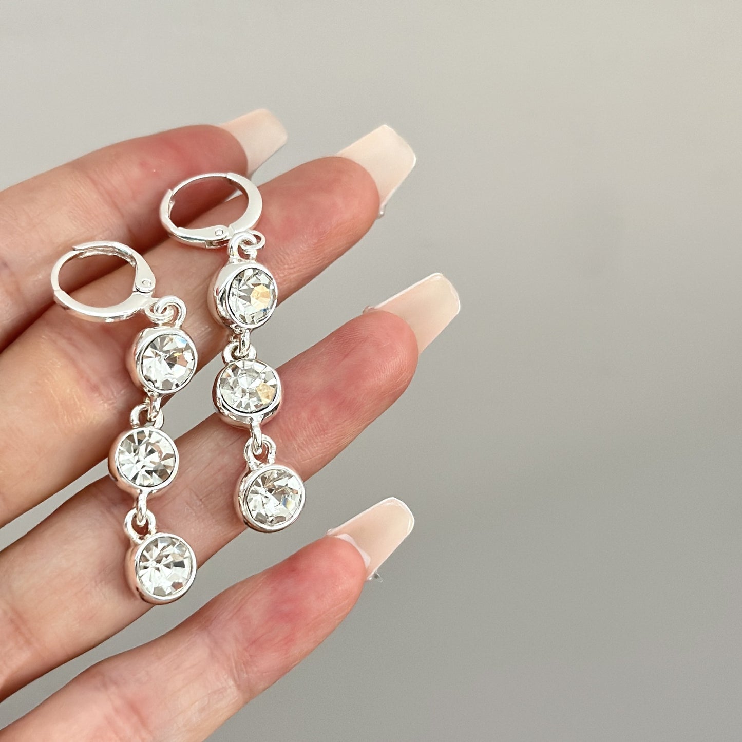 Women's Luxury High-grade Ear Tassel Clip Korean Style Elegant Rings