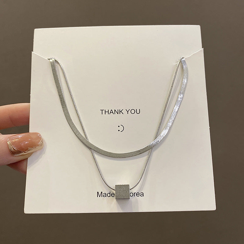 Female Niche High-grade Versatile Light Luxury Clavicle Necklaces