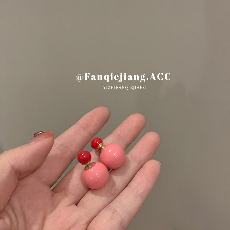 Fairy Style Korean Sweet Mori Minority Elegant Face Earrings