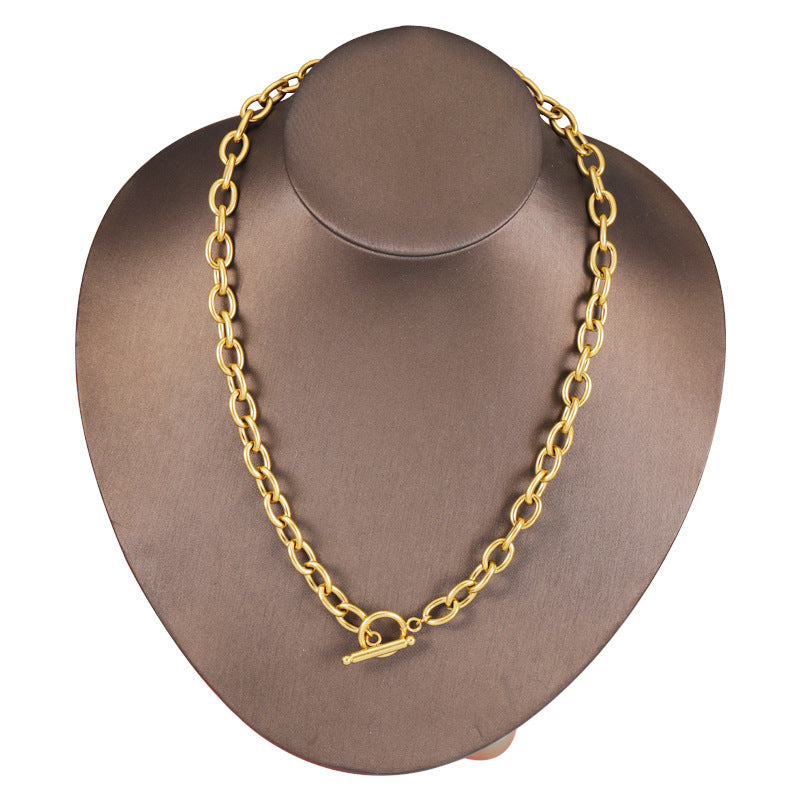 Steel Buckle Chain Jewelry Accessories Furnace Necklaces