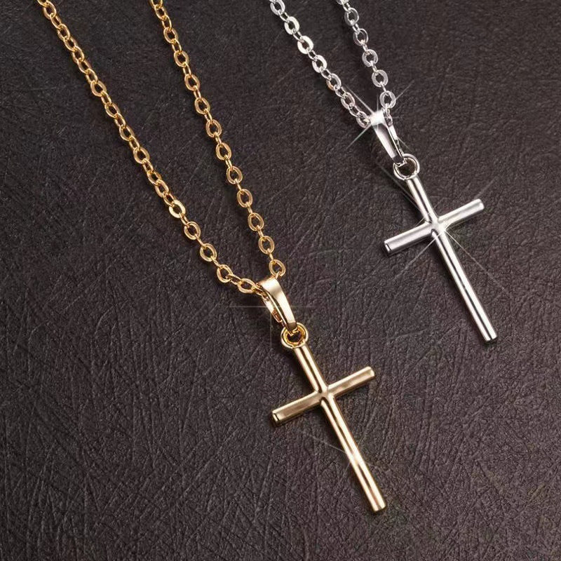Women's Innovative Cross Clavicle Chain Korean Necklaces