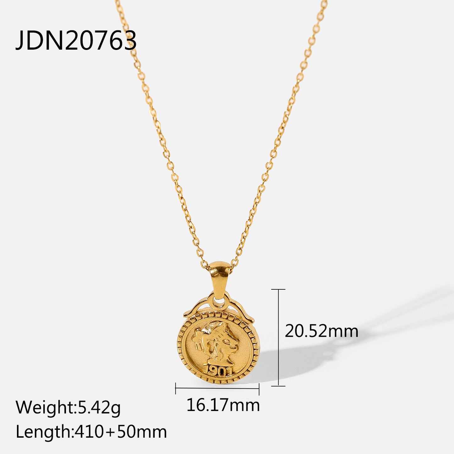 Women's Round Cold Style Retro Temperament Personality Necklaces