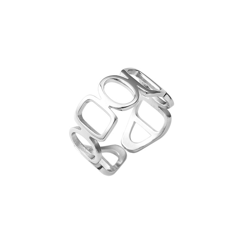 Women's Korean Style Surrogate Shopping Combination Opening Rings