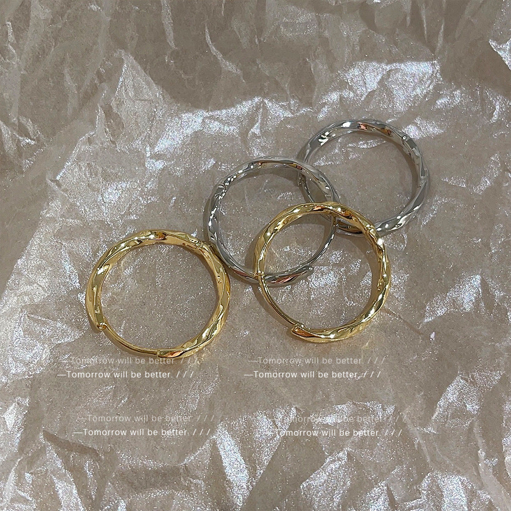 Women's Simple Ear Clip Niche Temperament Frosty Earrings