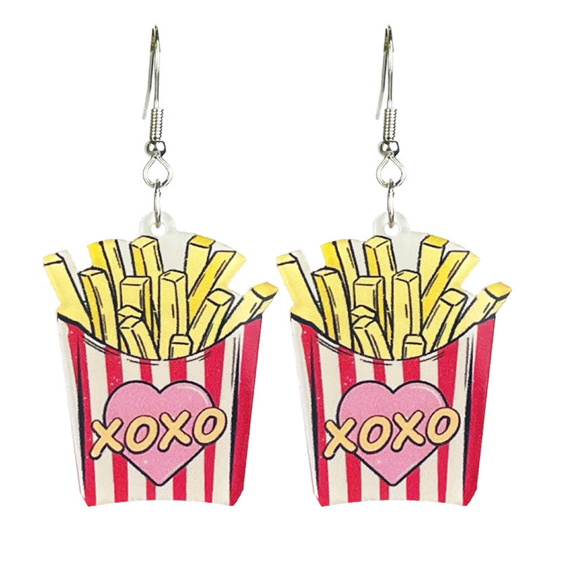 Jewelry For Valentine's Day Acrylic Single Earrings
