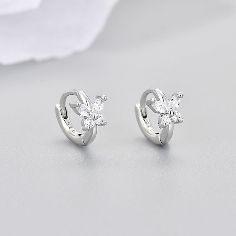 Women's Butterfly Light Luxury High-grade Elegant Small Exquisite Stud Earrings