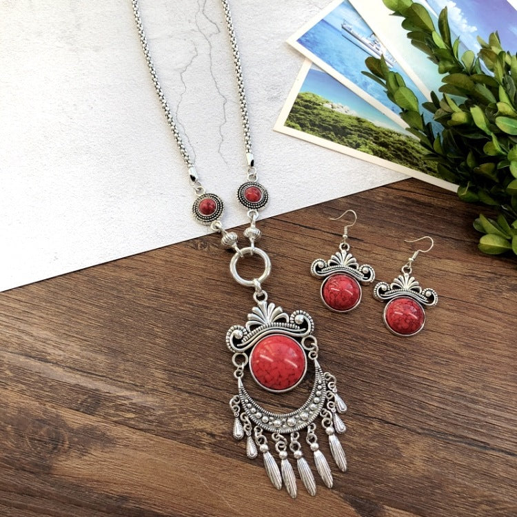 Style Tophus Bohemian Graceful Exaggerated Tassel Earrings
