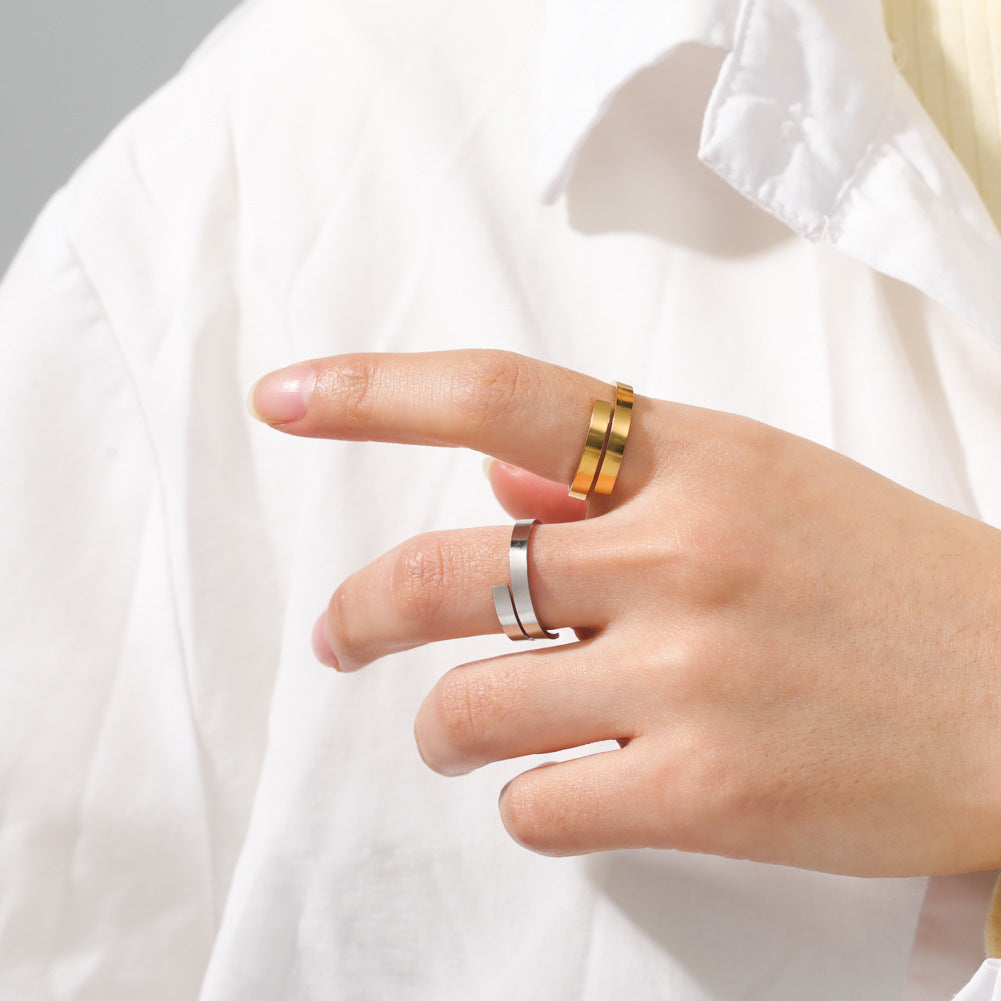 Unique Personality Pliable Temperament Spiral Shape Rings