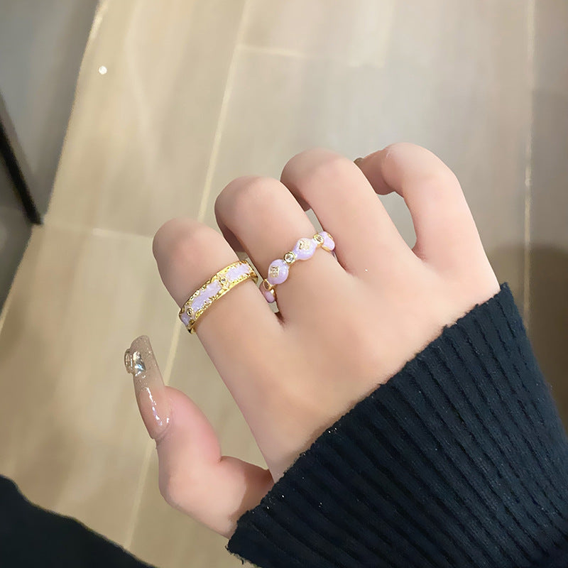 Female Fashion Retro Personality Minimalism Korean Style Rings