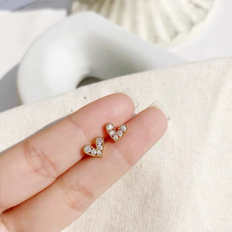 Women's Sier Needle Korean Style French Temperamental Pearl Earrings