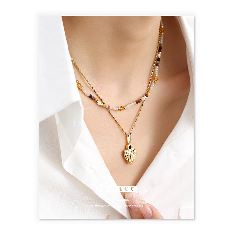 Women's Fashion Personality Red Agate Niche High-grade Necklaces