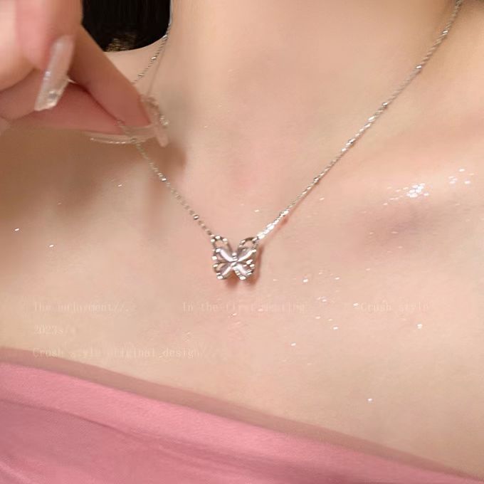 Korean Style Sweet Loving Heart Love Female Necklace
