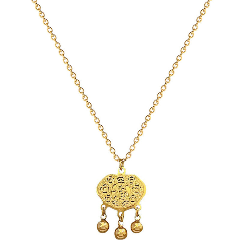Whole Body Titanium Steel Fortune Lock Necklaces