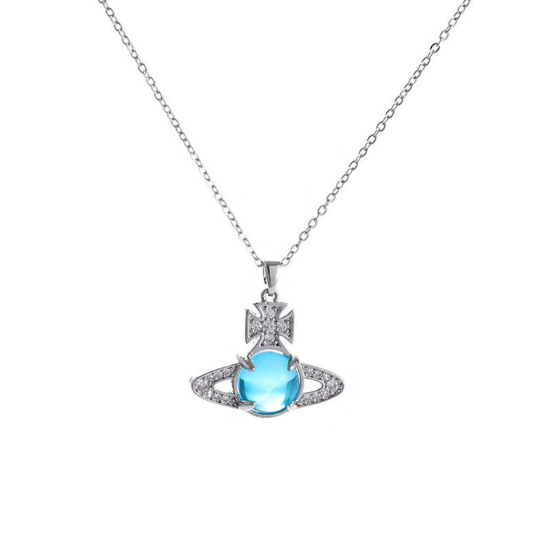 Cross Lucky Beads Female Fashion Design Necklaces