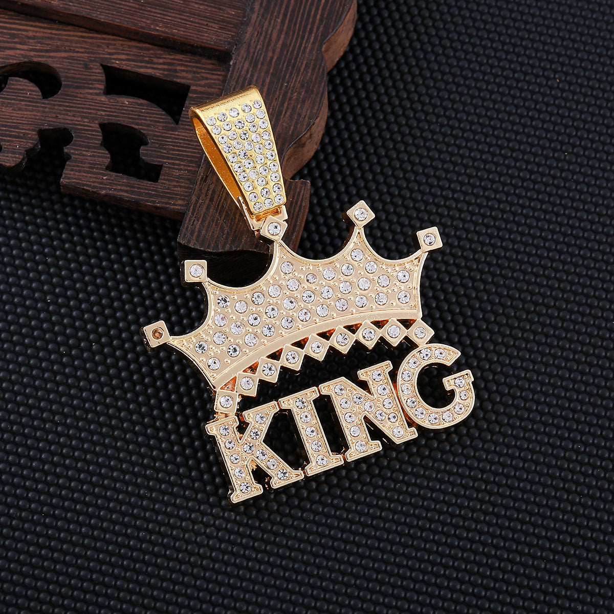 Hop Ear Accessories Diamond Crown Letters Pendants