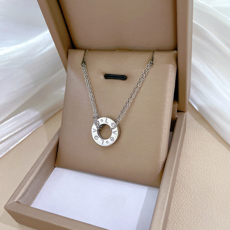 Body Titanium Steel Personality Minimalist Furnace Real Gold Necklaces