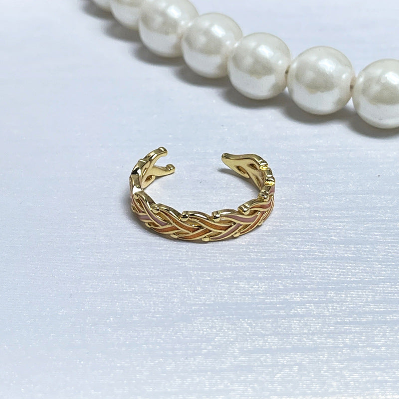 Brushed Simple Opening Female Refined Grace Rings