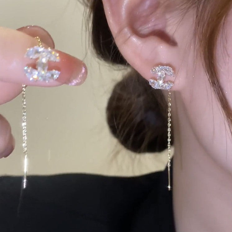 Micro Inlaid Zircon Exquisite Simplicity Classic Ear Line