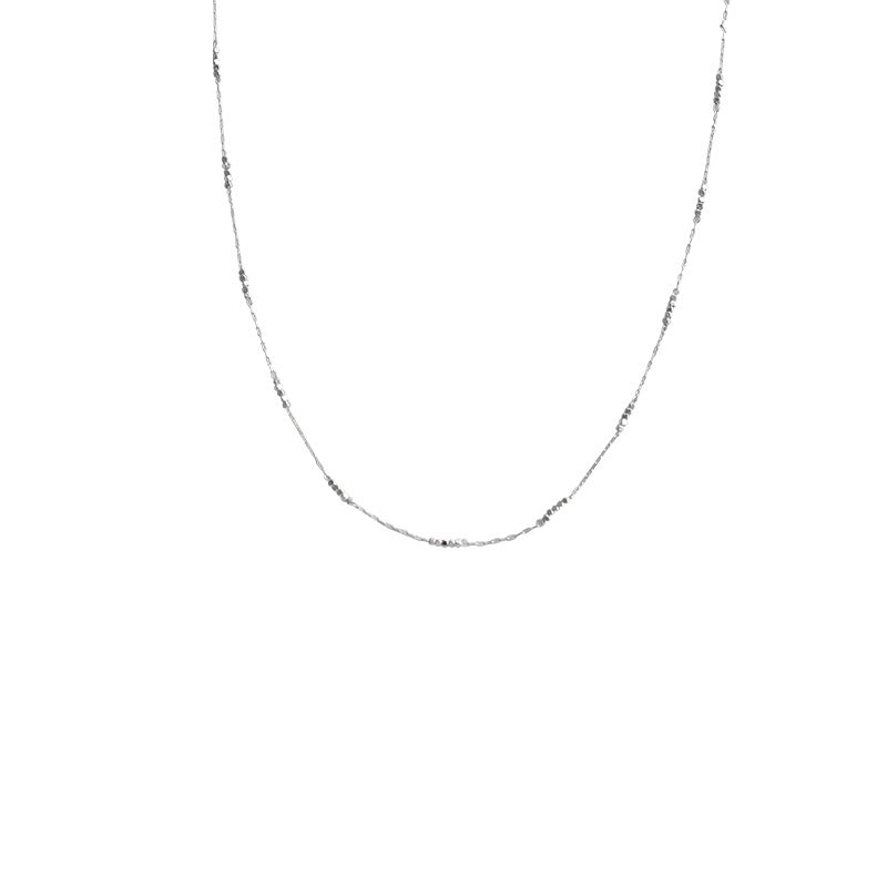 Women's Small Pieces Of Sier Niche Clavicle Chain Necklaces