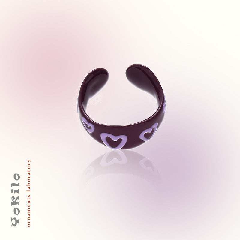 Female Affordable Luxury Style High-grade Drop Oil Rings
