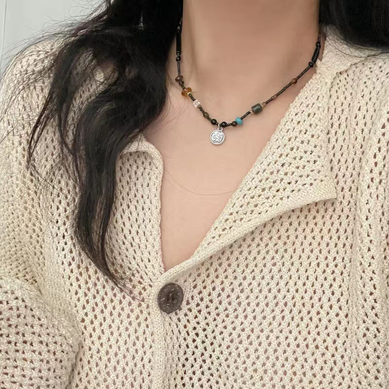 Women's Beaded For Design High-grade Butterfly Clavicle Necklaces