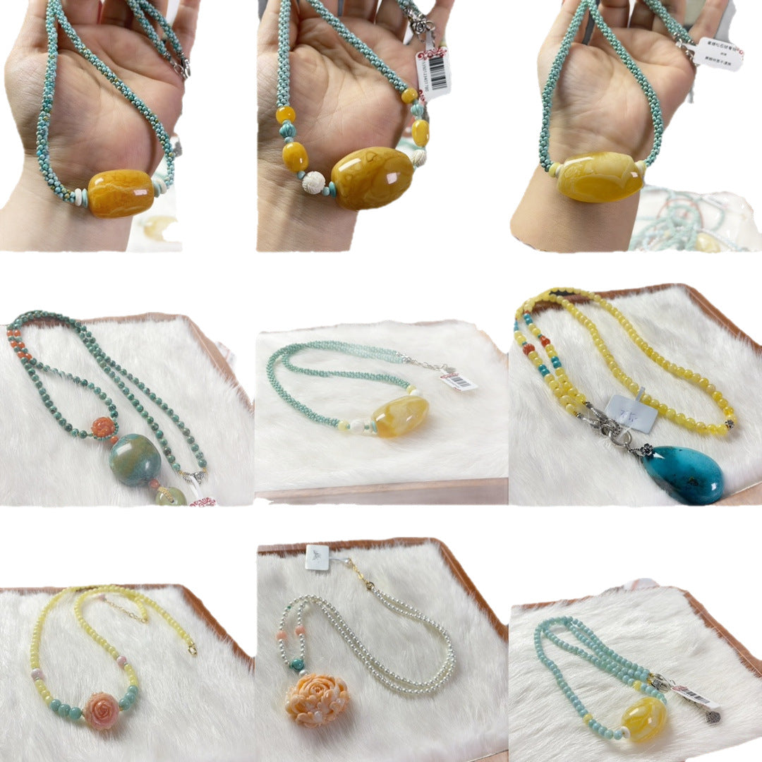 Classy Stylish Unique Height Rope Bead Necklace
