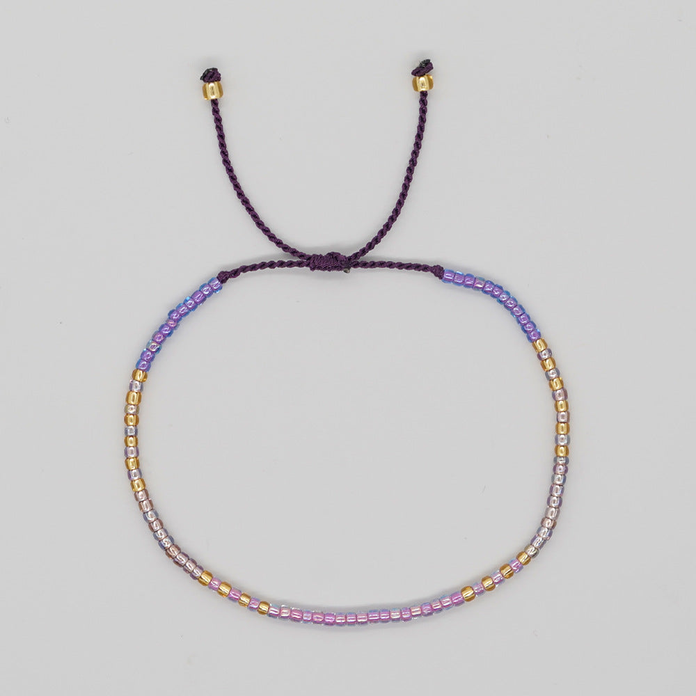 Women's Niche Minimalist Design Bohemian Style Colorful Bracelets