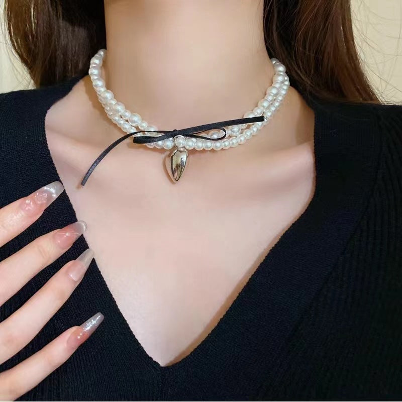 Women's Pearl High-grade Temperament Wild Sweater Chain Necklaces