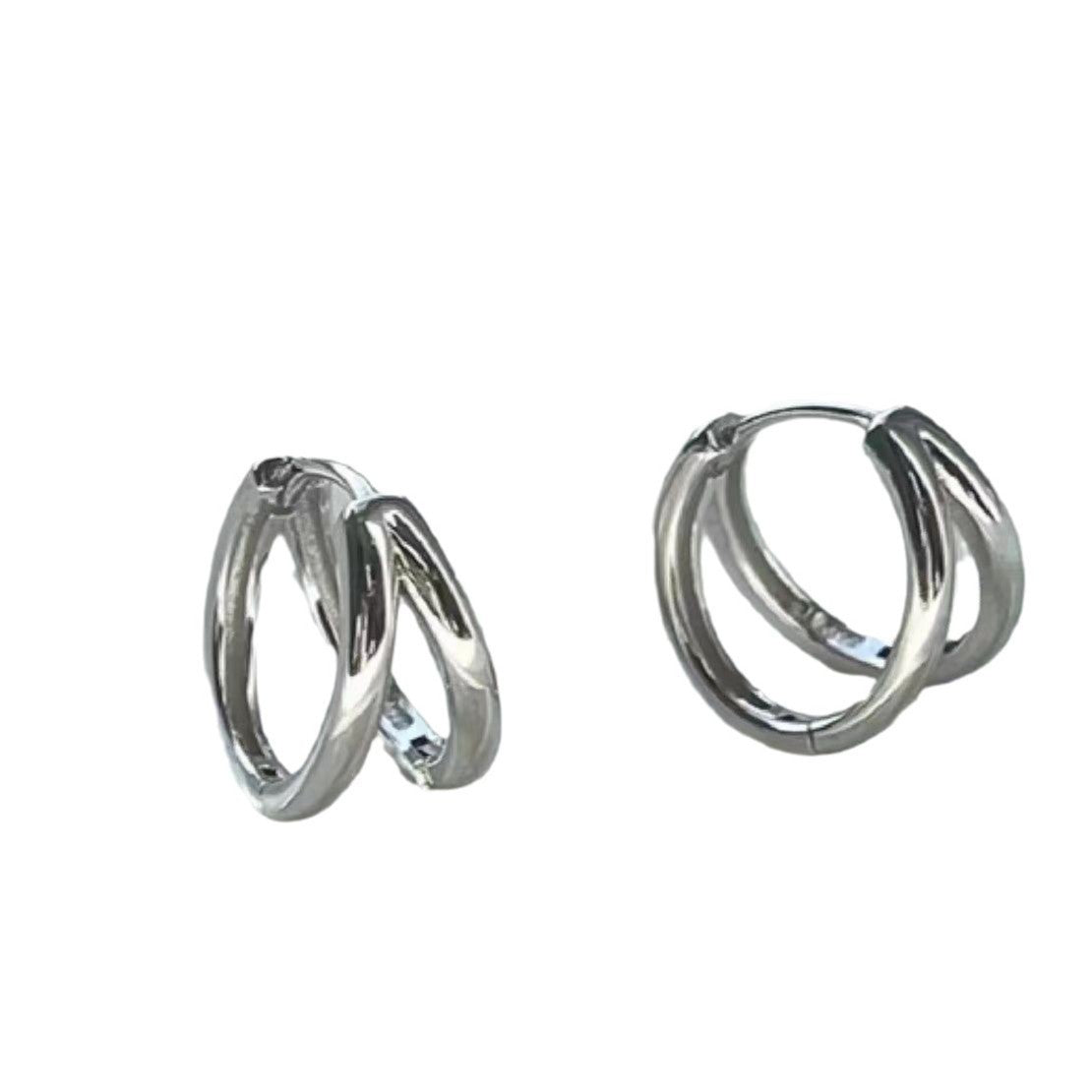 Women's Sterling Sier Simple High-grade Light Luxury Frosty Earrings
