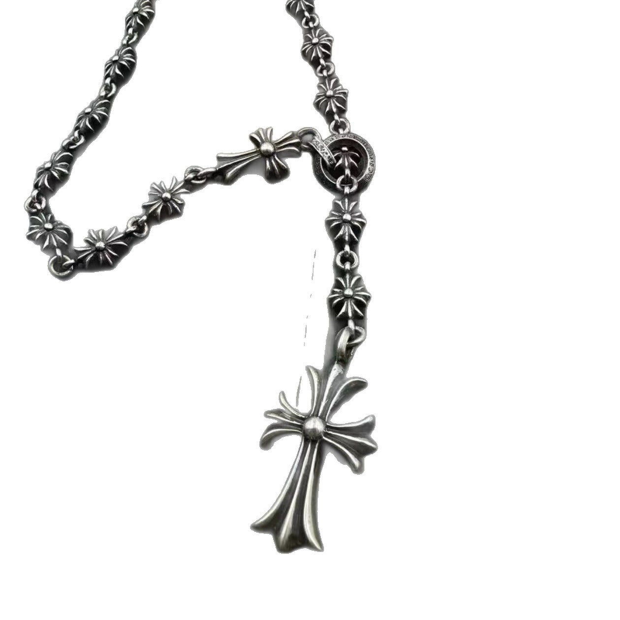 Women's & Men's Crook Vintage Cross Retro Simple Couple Necklaces