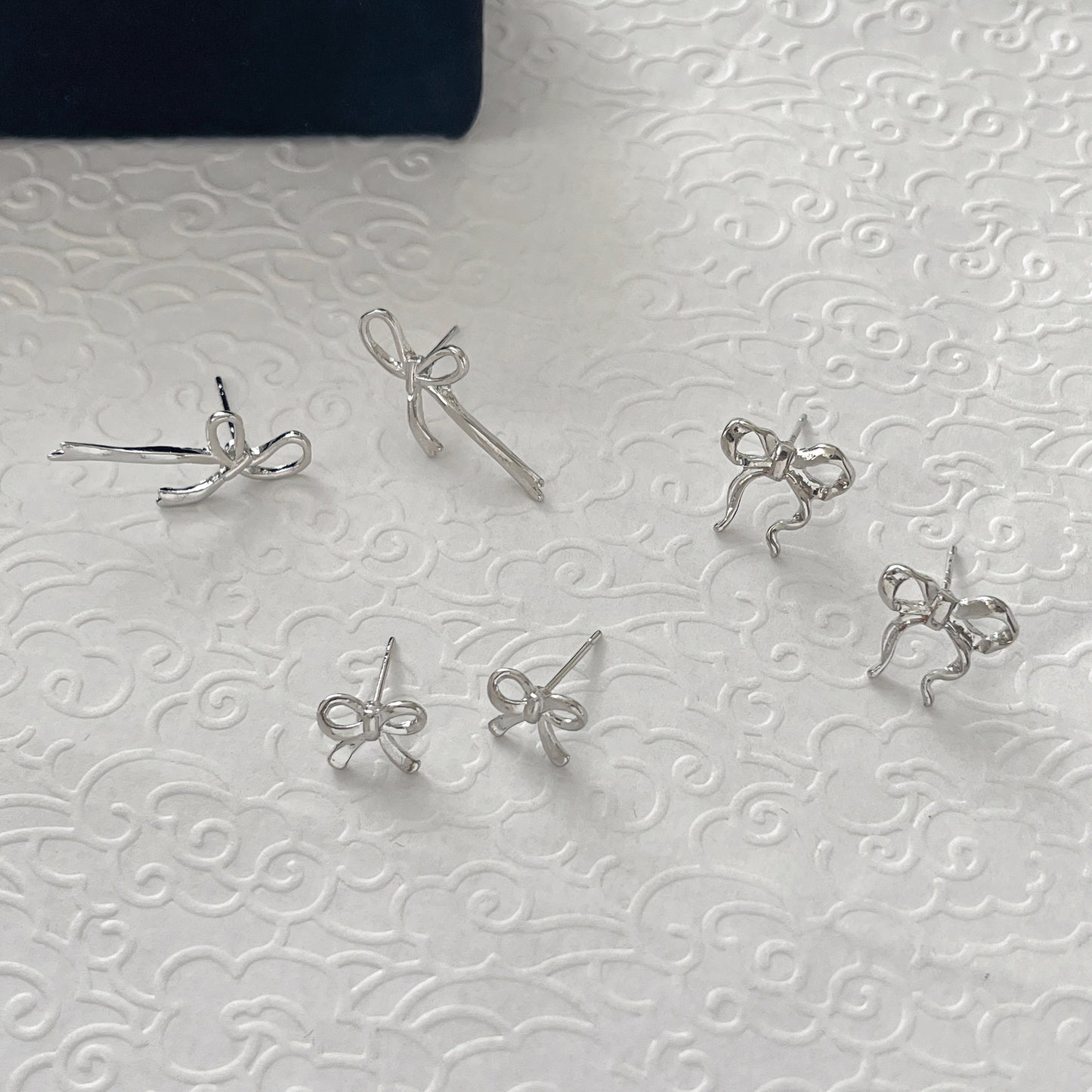 Bow Female Korean Sweet Delicate Teenage Earrings