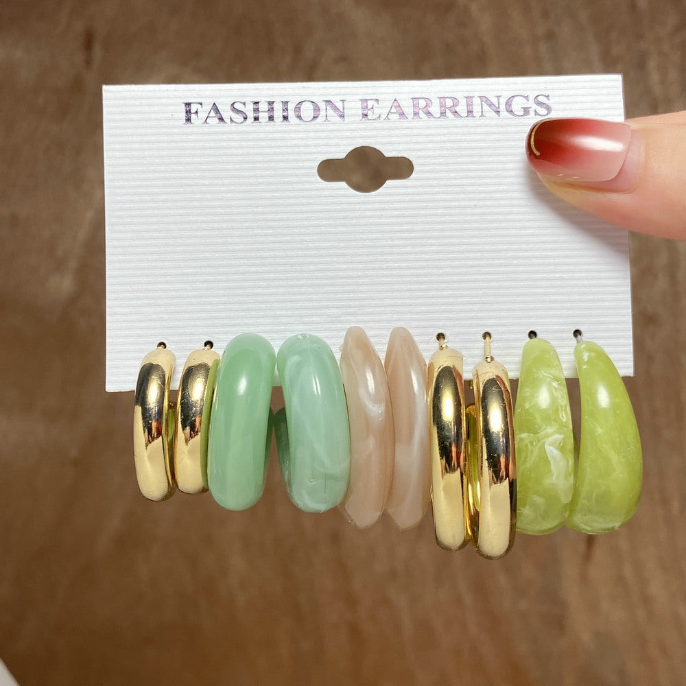 Women's Of Creative Simple Acrylic Retro Temperament Earrings