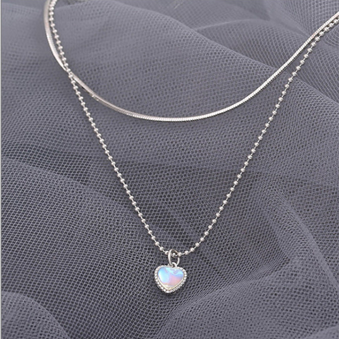 Female With Hearts Snake Bone Clavicle Necklaces