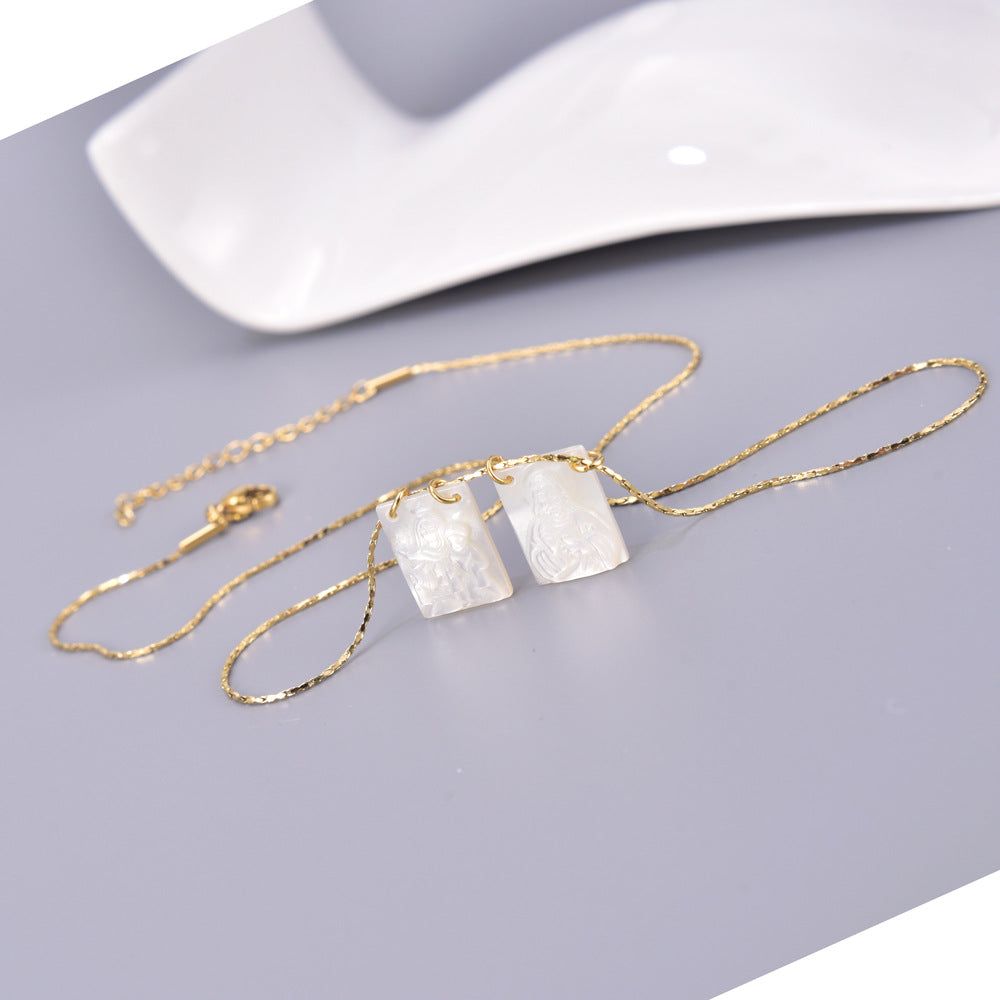 Accessories Shell Stainless Steel Female European Necklaces