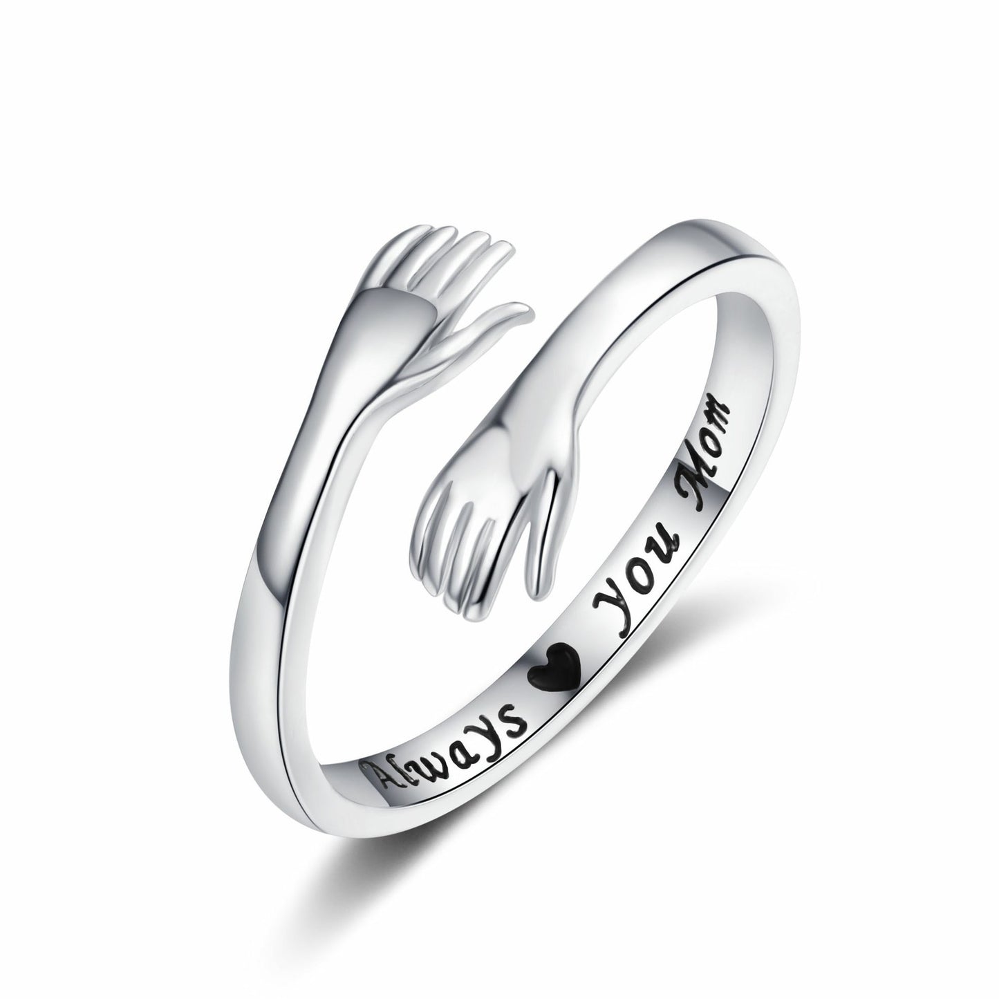 Opening Adjustable Lettering Hug You Card To Give Mom Mother's Rings