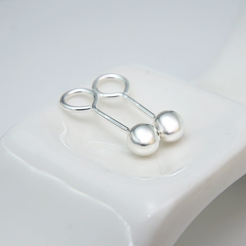 Women's Sleeping No Need To Take Off Ear Bar Small Earrings