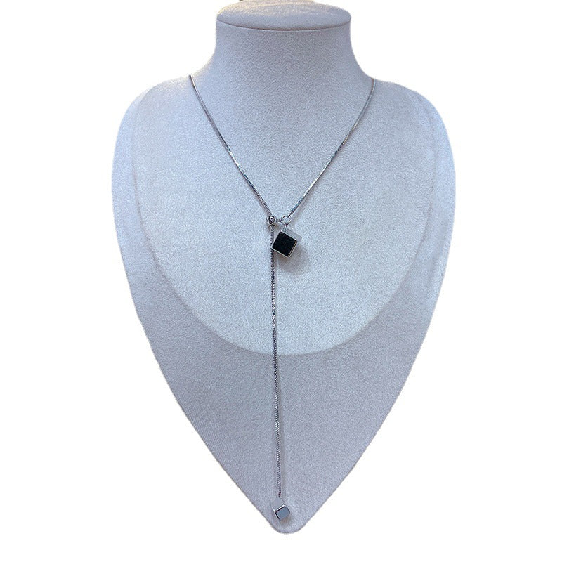 Adjustable Pearl High-grade Design Sense Minority Simple Versatile Clavicle Chain Necklaces