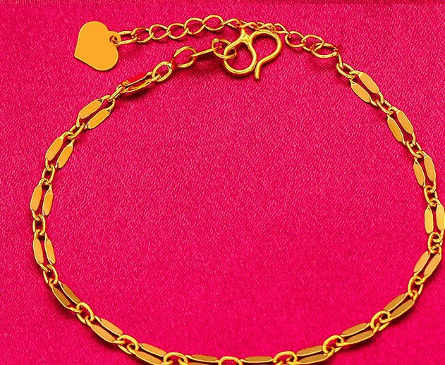 Women's Mold Simple Chopin Twist Flat Alluvial Live Bracelet