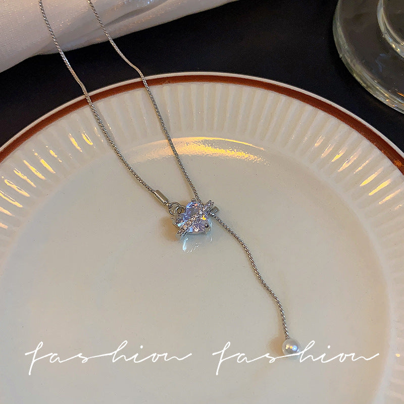 Women's Pull Niche Versatile Personality Simplicity Tassel Temperamental Necklaces