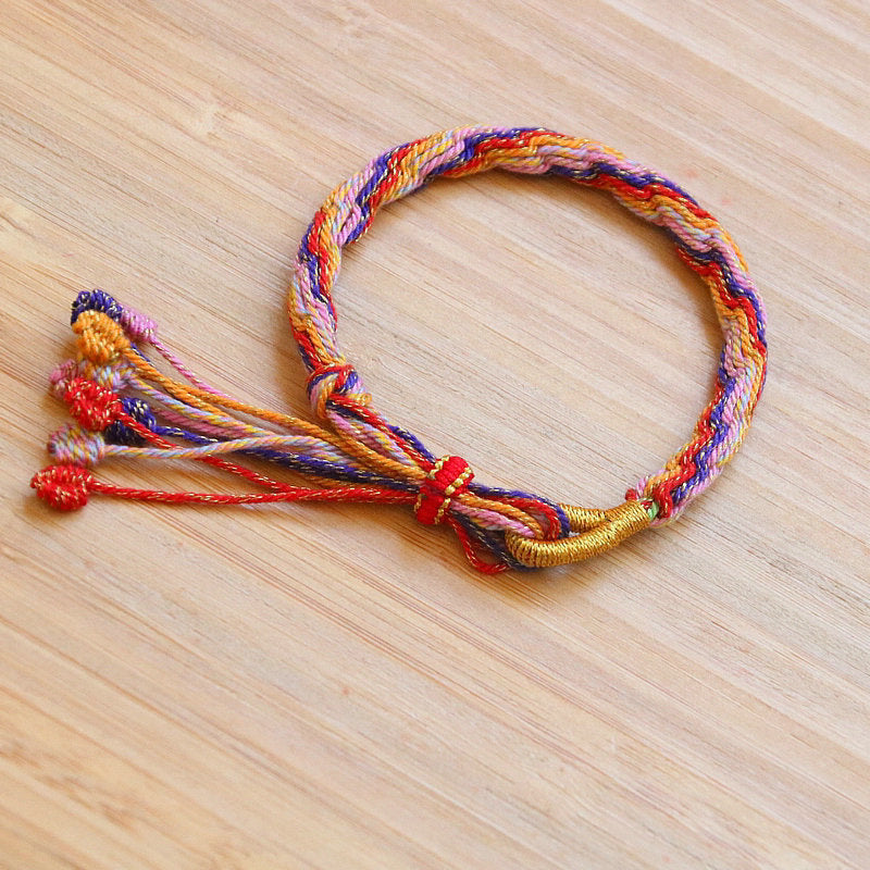 Hand-woven Life Bell Red Rope Small Dragon Bracelet