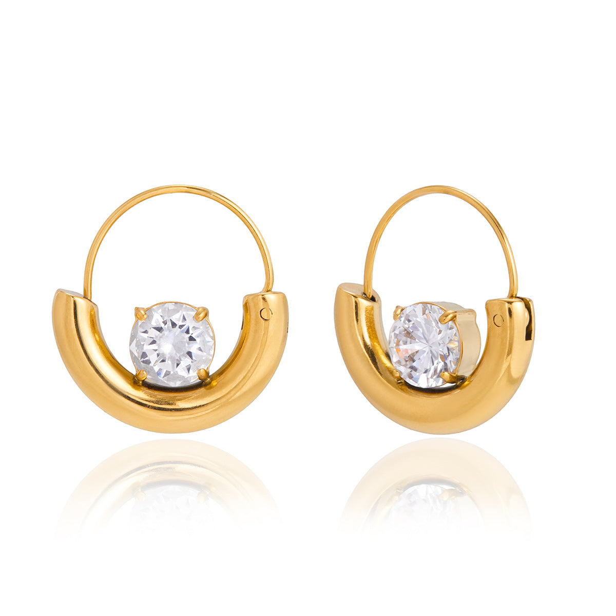 Zircon Light Luxury High-grade Female Ear Rings