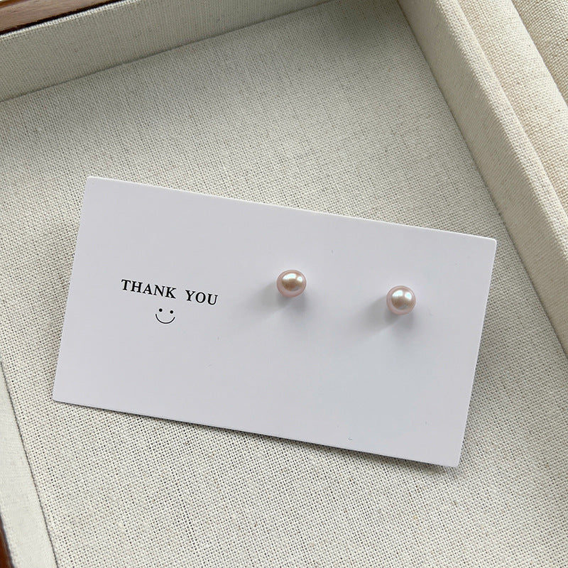 Women's Pearl Real For Everyday Joker Trendy Earrings