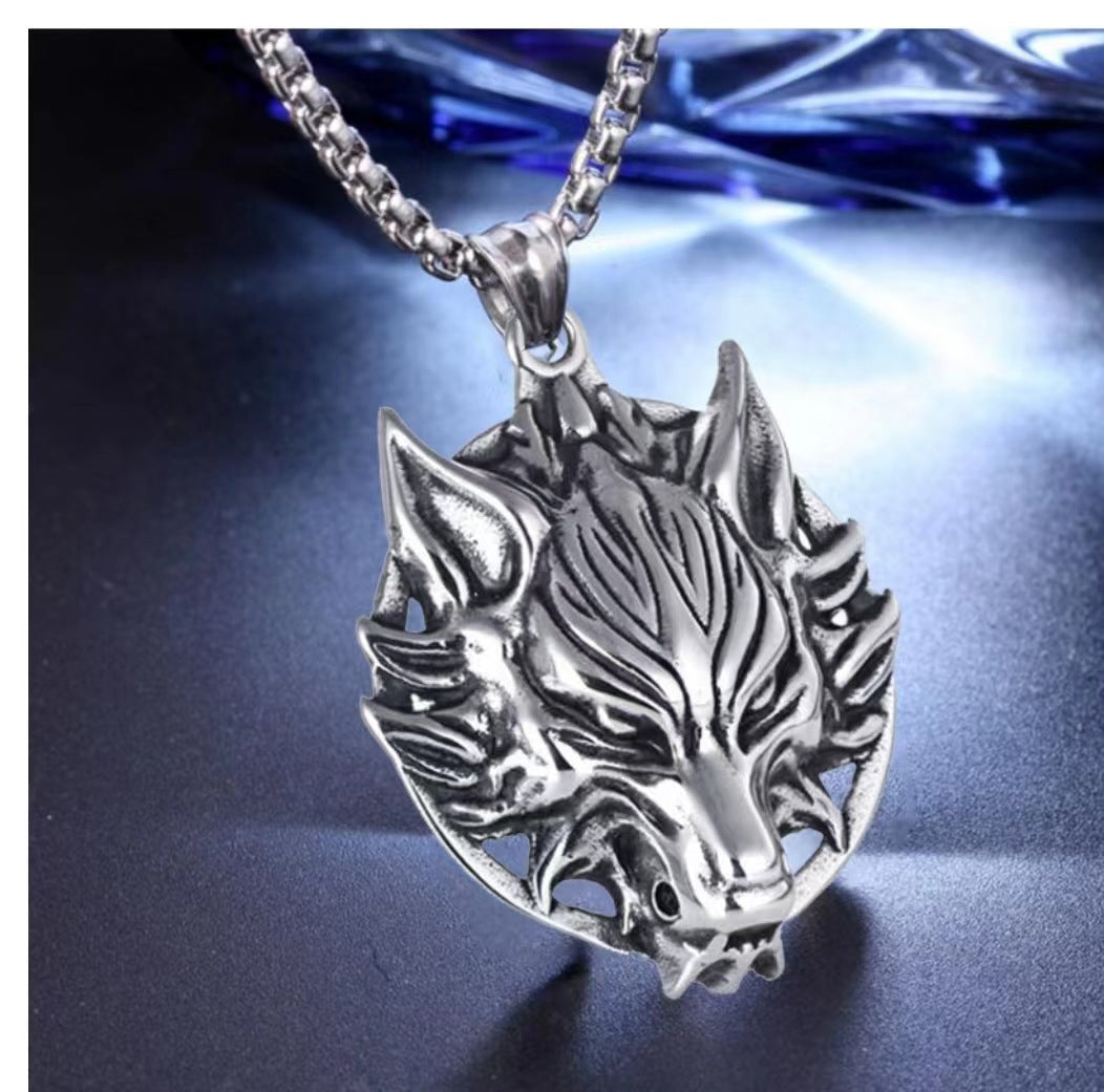 Men's Shape Domineering Personalized Punk Trendy Totem Necklaces
