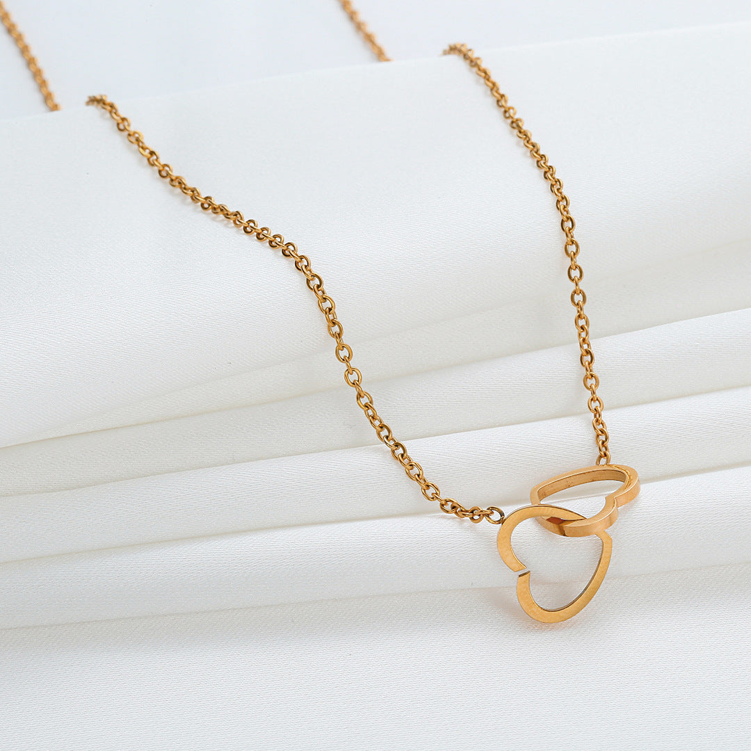 Luxury Minority Design Female Clavicle Chain Titanium Necklaces