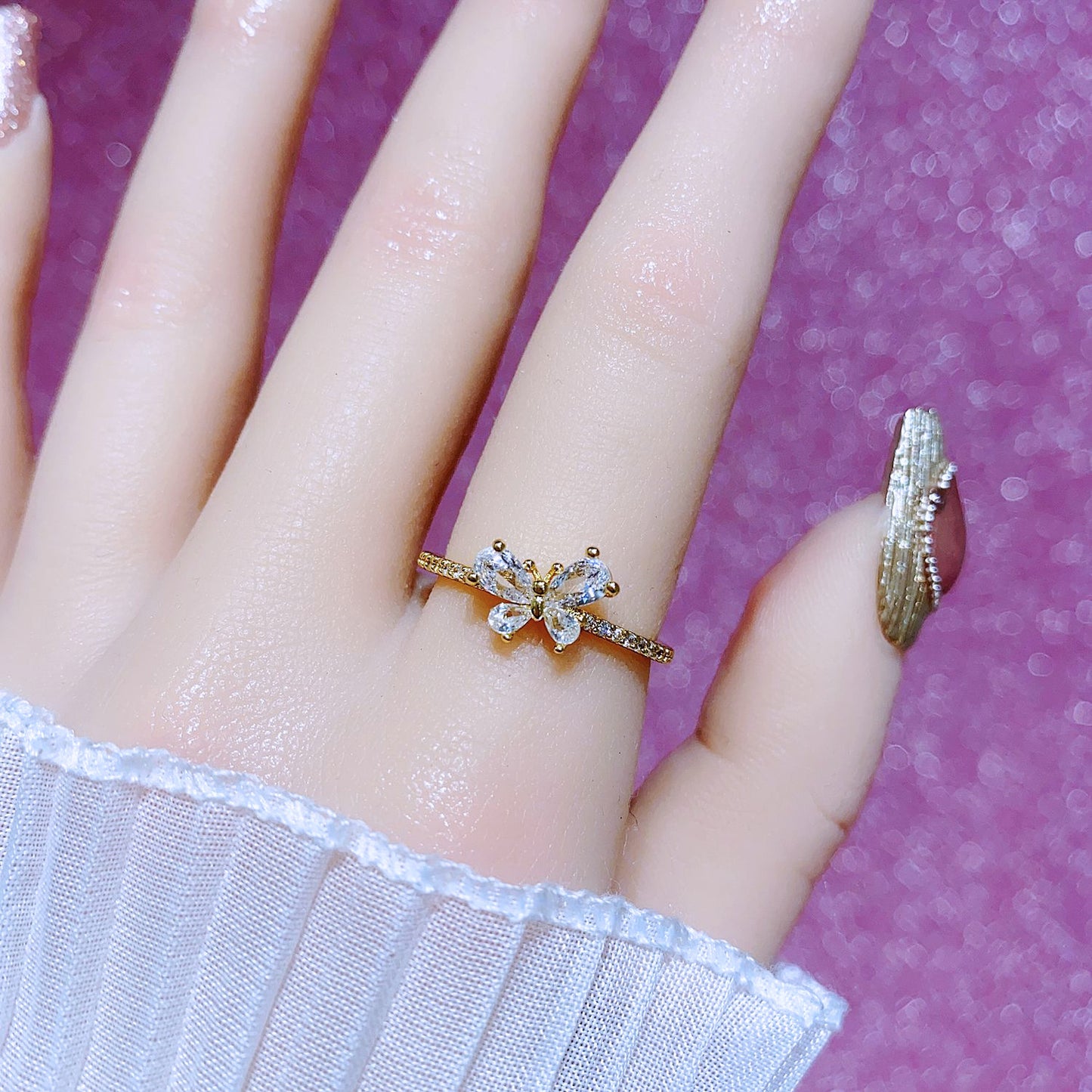 Women's Color Zirconium Series Adjustable Exquisite High-grade Design Trendy Rings
