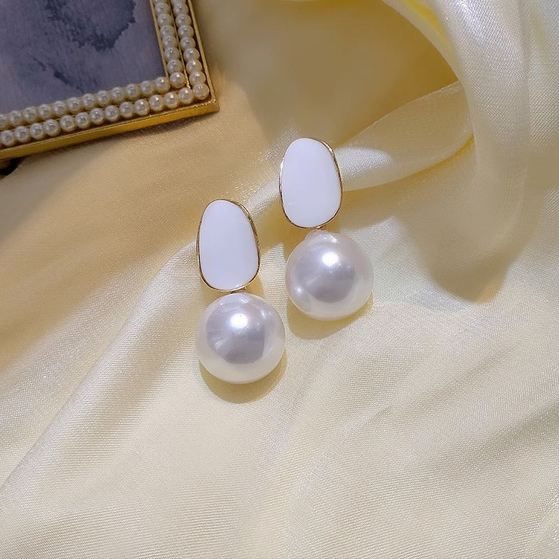 Women's Sier Pin Korean Style High Sense Special Earrings